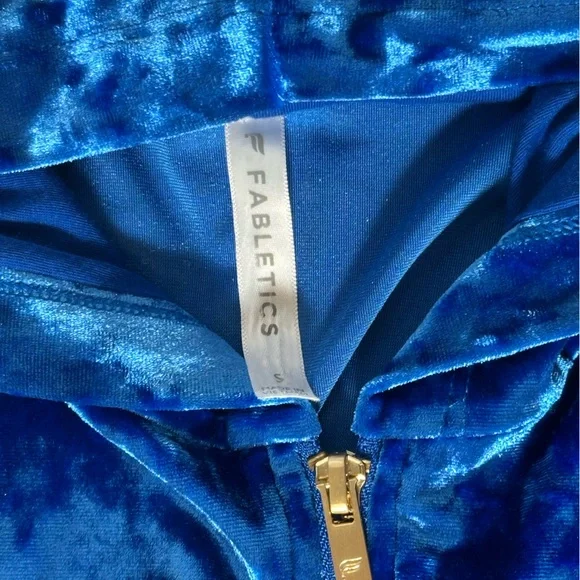 Fabletics Sapphire Velvet Hoodie - Picture 7 of 9